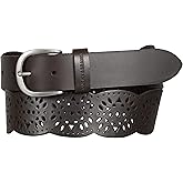 Lucky Brand Women's Embroidered Leather Belt | Stylish | Classic | Western-Inspired | American Heritage | Jean | Pant