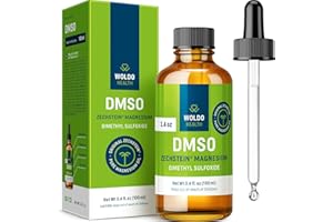 WoldoHealth DMSO 60% with Magnesium 40% Glass Bottle - 3.38oz with Dropper
