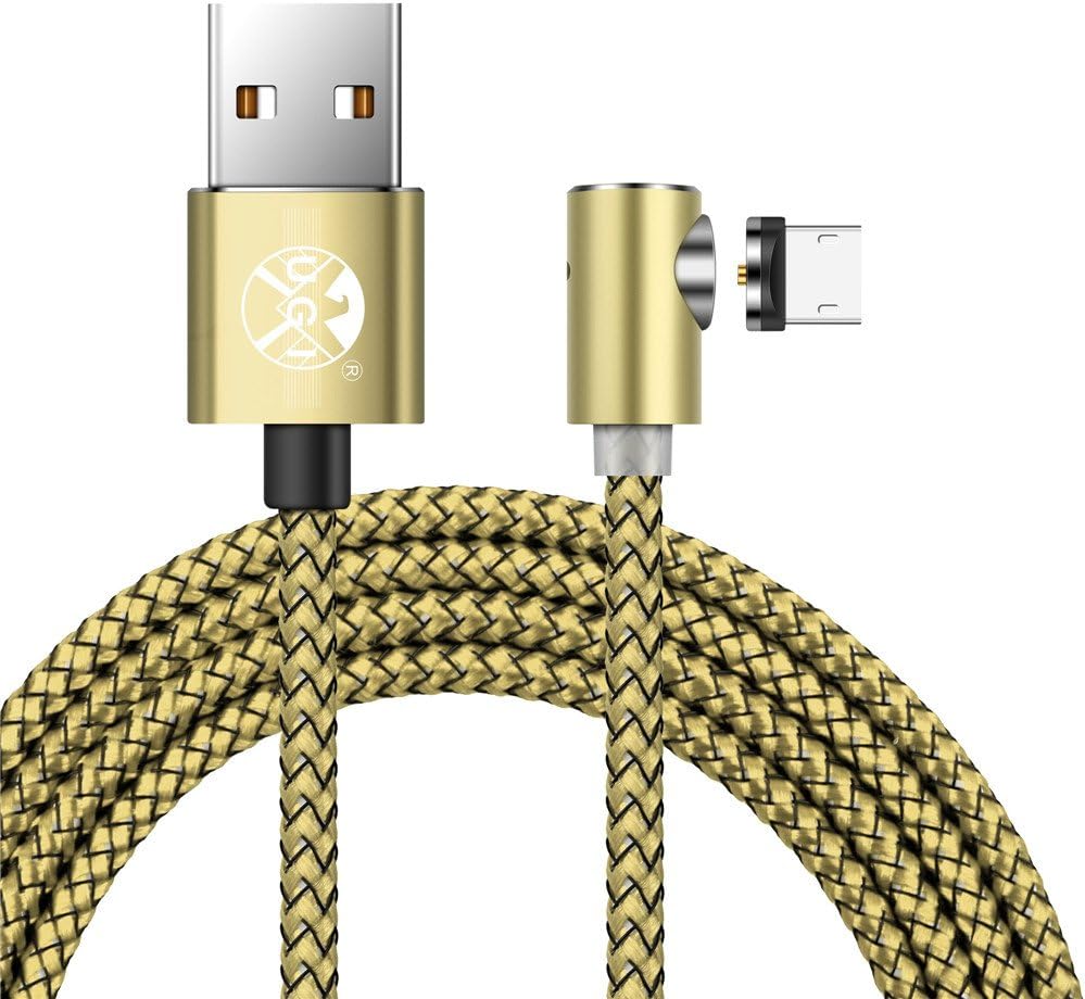 Amazon Com Skitch 3m Magnetic Micro Usb Charging Cable 90 Degree Right Angle Magnet Round Head Micro Usb 2 0 A Male To Micro B Charger Cord With Led Indicator For Android Smartphones