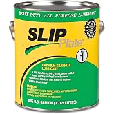 Slip Plate No. 1 Dry Graphite Lubricant &ndash; Industrial Friction Reducer for Metal, Wood &amp; Concrete | High-Temp &ndash;75&deg;F to 450&deg;F | Rust &amp; Wear Protection 1 Gallon