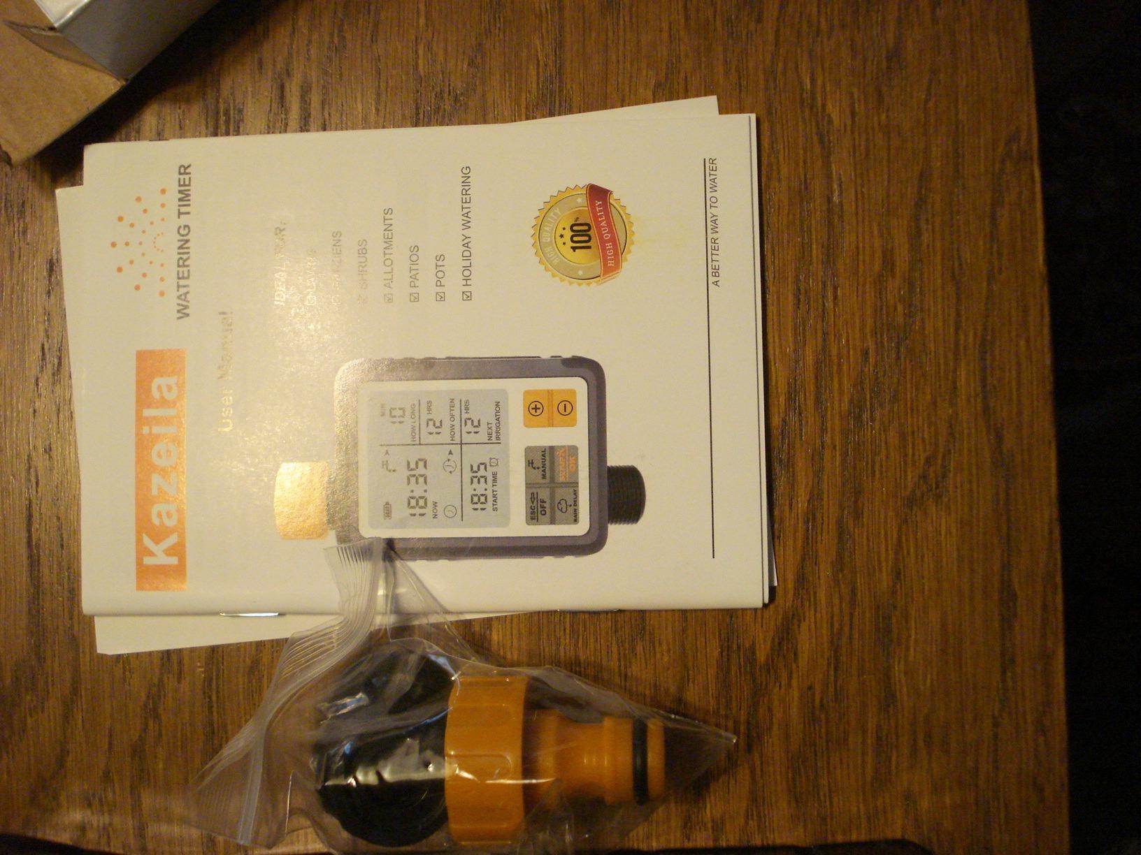 Kazeila Bewässerungscomputer Bewässerungsuhr Digital Programmierbarer