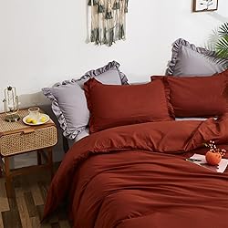 Luxlovery Ruffle Comforter Set California King