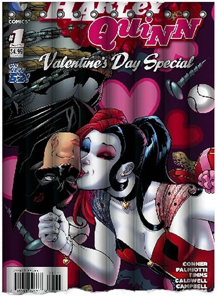 Harley Quinn Takes Over Dc Comics 60 X 60 Inch Bathroom Waterproof