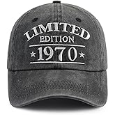 XacaYuerp Limited Edition 1970 1971 1972 1973 1974 1975 1976 1977 1977 1979 Hat, Funny Embroidered Baseball Cap for Women Men