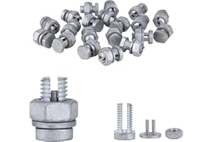 M MINGYA Split Bolts Electrical Fence Connector Wire Join Clamp Split Bolt Wire Connector for Electric Fence Wire 20 Pieces