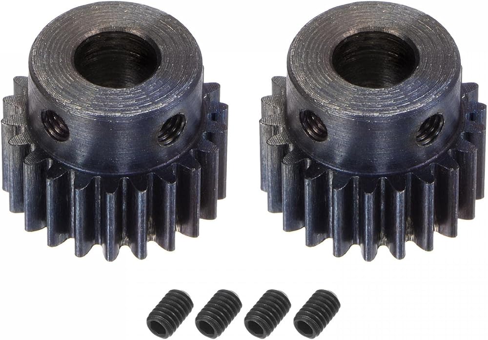 sourcing map Mod 1 22T Pinion Gear 8mm Bore Hardened Steel Motor Rack Spur Gear
