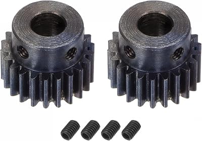 sourcing map Mod 1 22T Pinion Gear 8mm Bore Hardened Steel Motor Rack Spur Gear