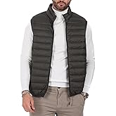Polu Men's Puffer Vest Lightweight Sleeveless Jacket Full Zipper Outerwear Vest Outdoor Puffer Vest with Pockets