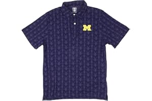 Wes and Willy Mens Sports Fan College Team All Over Logo Polo Shirt