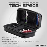 Winmau Armor G1 Darts Wallet Black Holds Fully Assembled Darts view 5