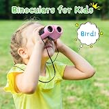 EUTOYZ 8X Kids Binoculars Outdoor Toy Pink for Children view 2