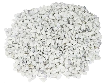 Maalavya 2 kg White Marble Chips for Garden, Aquarium, Indoor Outdoor Decoration Pebbles
