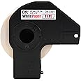 Brother Genuine DK-22513PK Continuous Length Replacement Labels, Black/Red Label on White Paper Tape, Engineered with Excellence, 2.4â€ x 50 feet, (3) Rolls per Box (DK22513PK)