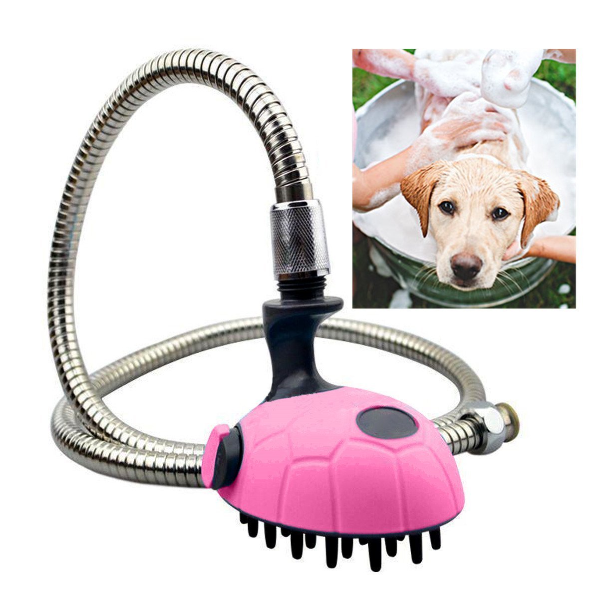 Dog Shower Kit,Portable Handhold Pet Washer Cats Bath Showerhead