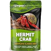 Gargeer 2oz Hermit Crab Food. Non-GMO, Premium Ingredients, Made in USA | Premium daily hermit crab food! Rich in krill, kelp, organic carrot &amp; essential minerals for immunity. Made in the USA