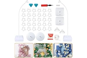 ASTILAZO Balloon Arch Kit - Bendable 8.2FT & 6FT Balloon Arch Stand with Base and Manual Pump, Versatile Half Arch Balloon Stand for Birthday, Wedding, Baby Shower, Holiday, and Graduation Party Decorations