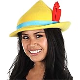 Disney Pinocchio Costume Hat Accessory - Molded Felt Hat with Feather, Officially Licensed
