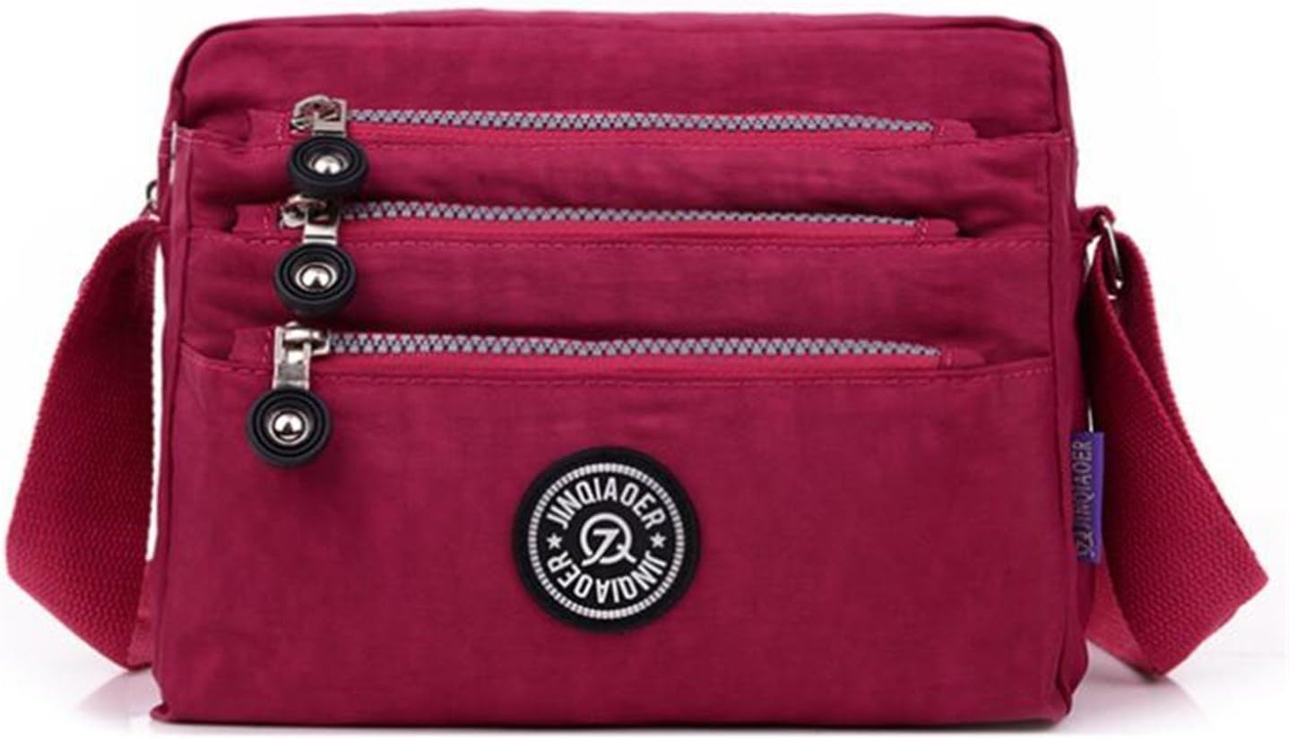 TianHengYi Small Water Resistant Women's Cross-body Shoulder Bag Lightweight Nylon Fabric Messenger Bag