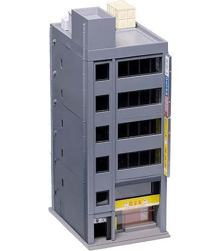 Amazon.com: KATO N Gauge Business Building 1 Charcoal Gray Diorama
