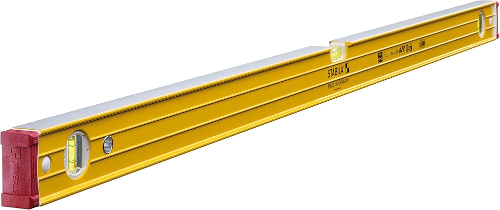 Stabila 96-2-120 Spirit Level 3 Vial 122cm 48in Yellow
