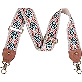 Purse Strap Replacement Crossbody Adjustable Bag Strap Retro Jacquard Embroidery Wide Shoulder Strap for Women Handbags