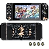 Dockable Protective Case Compatible with Switch, Hard Shell Case cover for Switch and Joy-Con Controllers Shock-Absorption and Anti-Scratch Design Protective (The Legend of zelda)