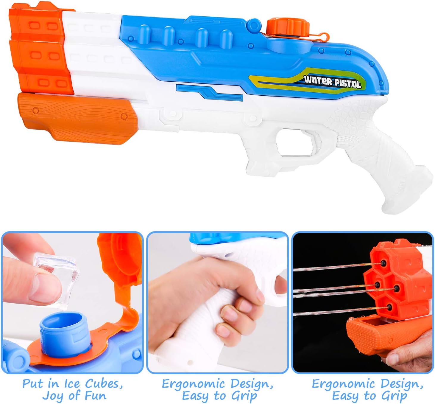 ARANEE Water Gun Pump Action Up to 8m Away Water Pistol Squirt Guns 1