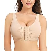 BRABIC Front Closure Post Surgery Minimizer Bras for Women Full Coverage Surgical Wireless Comfort Everyday Bras