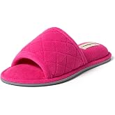 Dearfoams womens Slipper Memory Foam Summer House Shoe Beatrice Terry Slide