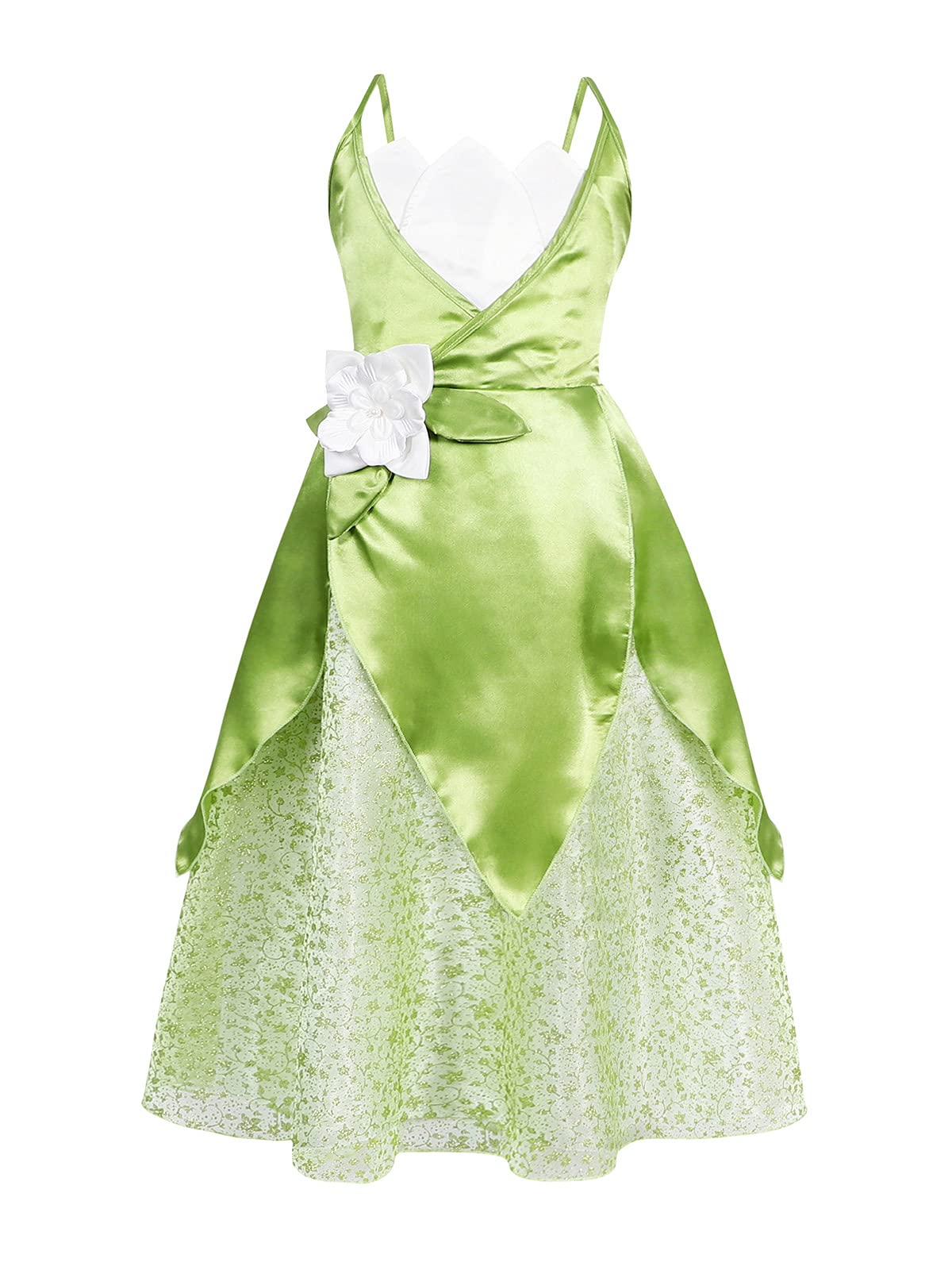 Fairy Frog Princess Costumes Girls Dress Kids Fancy Halloween Cosplay Birthday Party Dress Up Clothes Outfit