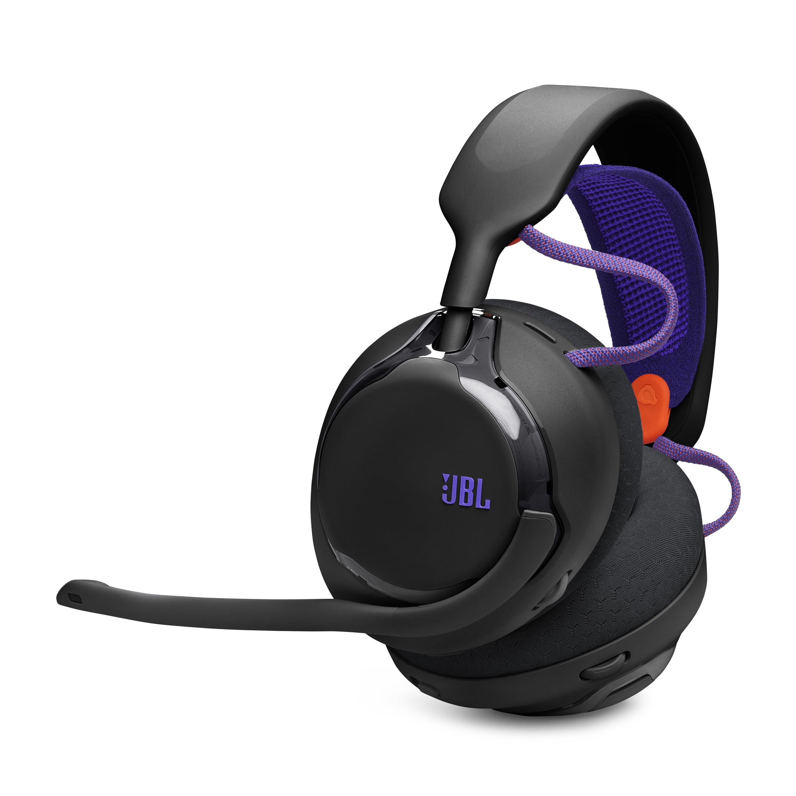 JBL Quantum 650X - Wireless multiplatform Gaming Headset Customizable Through JBL QuantumENGINE, 50mm Carbon Dynamic Drivers, Spatial Sound, Dual Wireless Connection, Replaceable Components (Black)