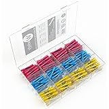 180 PCS Wirefy Heat Shrink Butt Connectors Insulated Waterproof Marine Grade Automotive Terminals Electrical Wire Crimp Connectors
