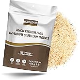 Rootalive - Whole Psyllium Husk, Psyllium Husk Whole Plant-Based Fibre for Digestive Support, Unflavored Superfood Powder wit