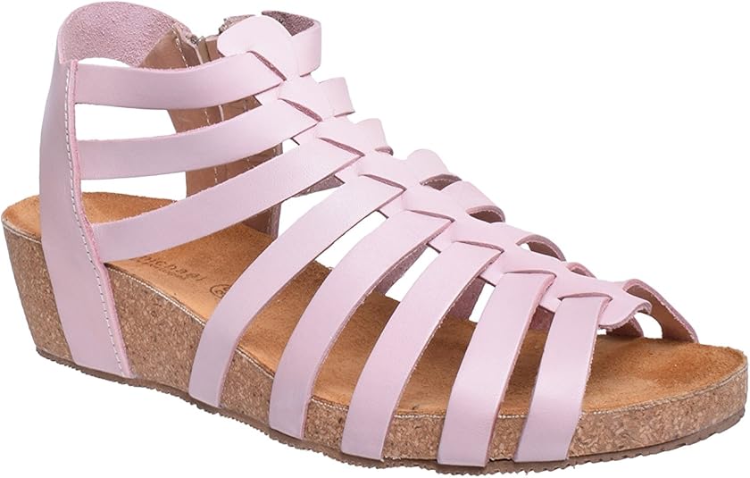 light pink wedge sandals