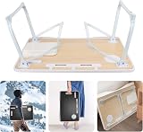 CSYY Upgraded Bed Table Laptop Desk Foldable Tray with USB Port Black view 5