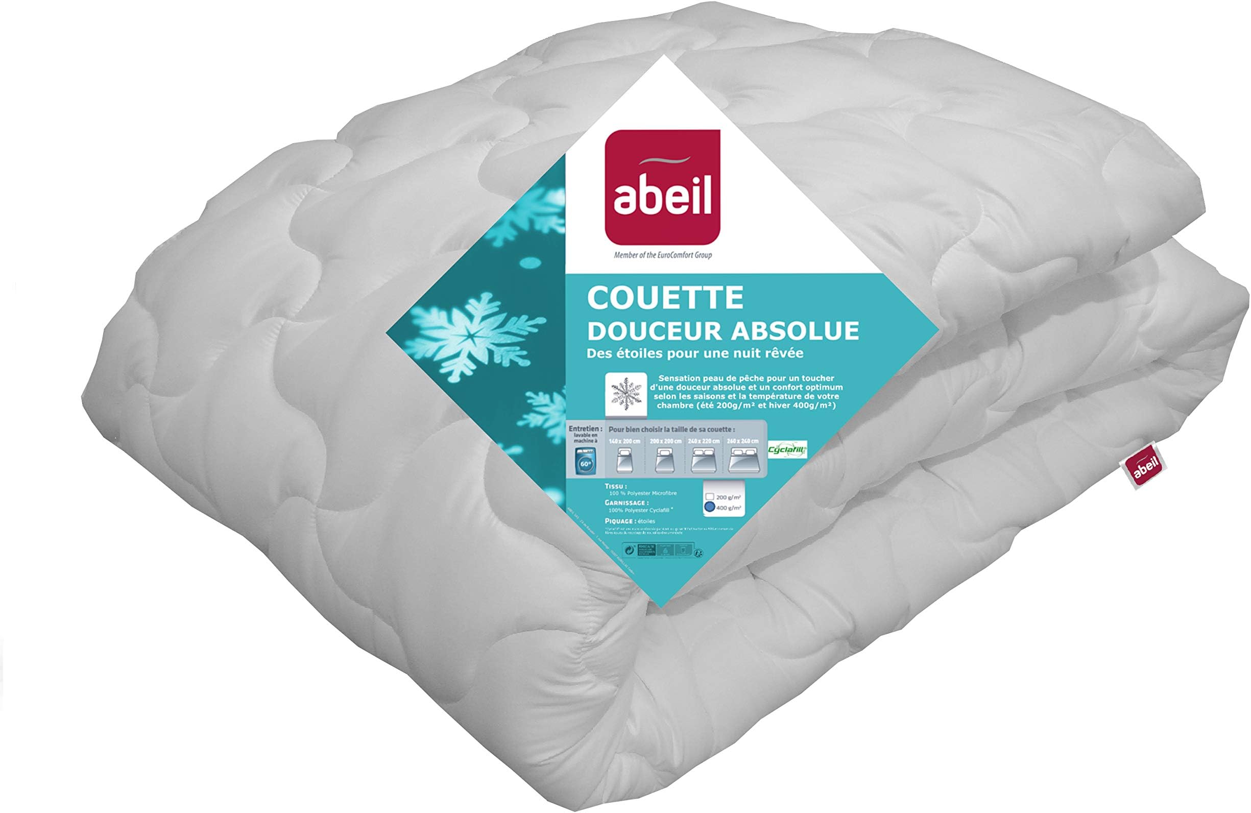 Abeil 15000000325 Pillow, White, white, 240 x 260 cm