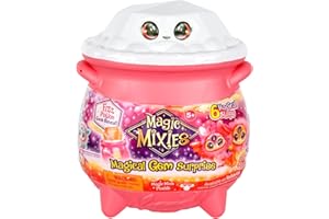 Magic Mixies Magical Gem Surprise Fire Magic Cauldron - Reveal a Non-Electronic Mixie Plushie and Magic Ring with a pop up Reveal from The Fizzing Cauldron Medium