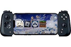 Razer Kishi V2 Mobile Gaming Controller for iPhone (Lightning): Console Quality Controls - Universal Fit w/ Extendable Bridge - Stream PC, Xbox, PlayStation Games - Customizable Triggers - Ergonomic