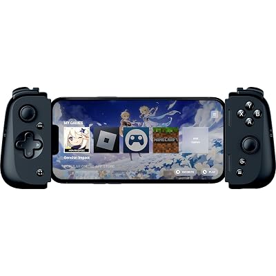 Razer Kishi V2 Mobile Gaming Controller for iPhone (Lightning): Console Quality Controls - Universal Fit w/ Extendable Bridge - Stream PC, Xbox, PlayStation Games - Customizable Triggers - Ergonomic