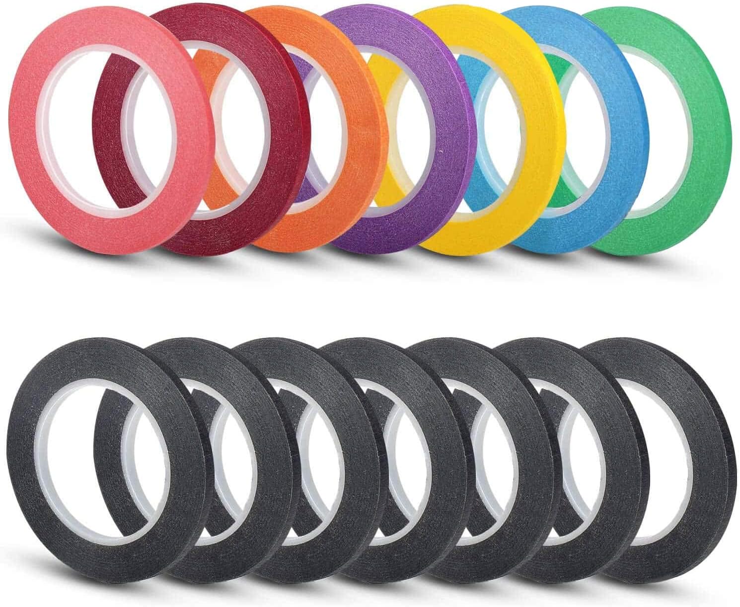 Selizo 14 Rolls 1/8” Whiteboard Pinstripe Tape Dry Erase Board Tape