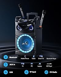 Moukey Karaoke Machine, 12" Woofer PA
