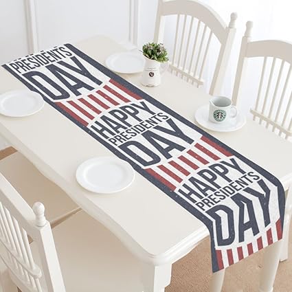 Amazon Com Interestprint President Day Table Runner Home Decor 16