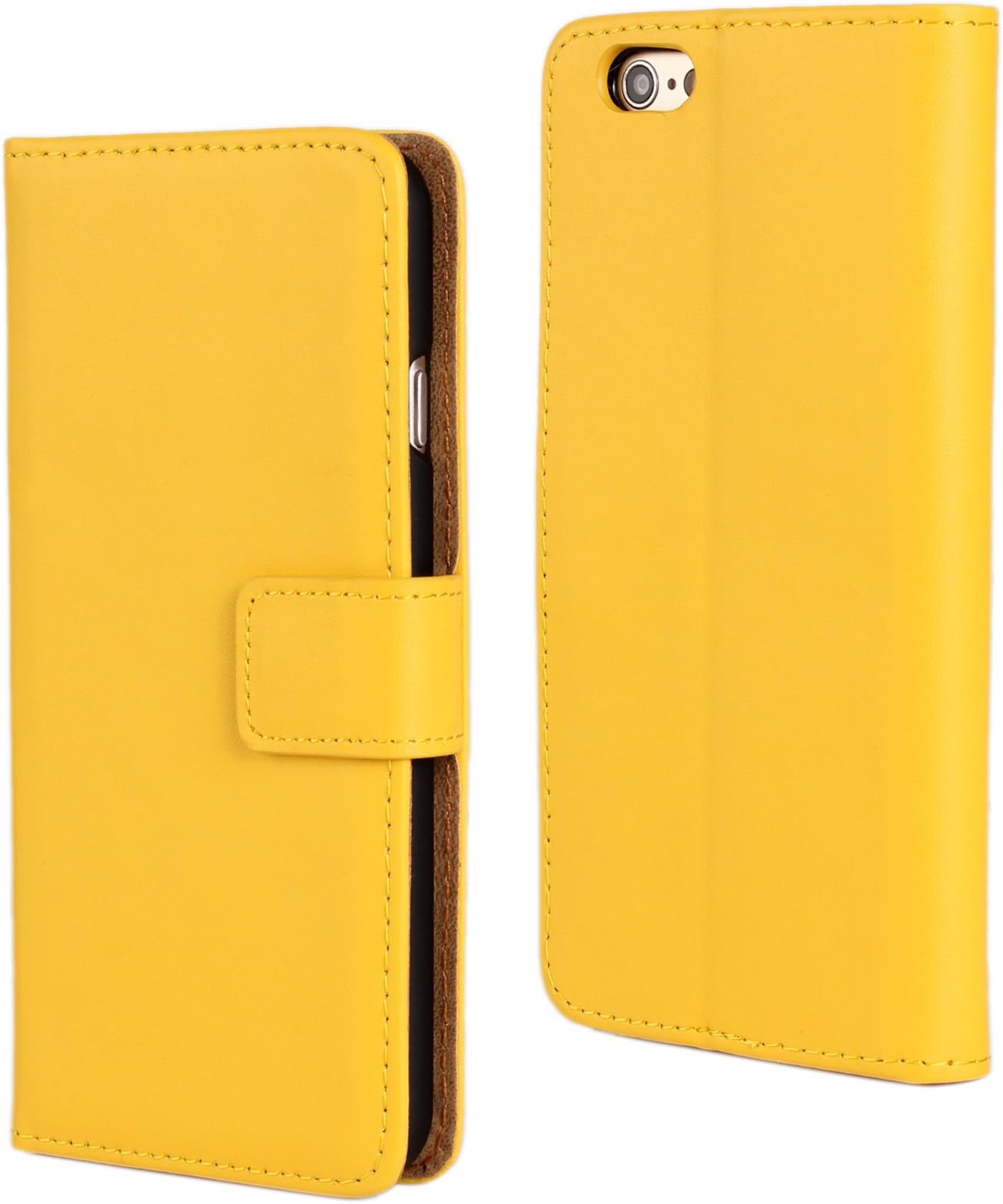 iphone 6s Case/iphone 6 Case, TeLoo Premium PU Leather Case With Foldable Stand, Magnetic Closure Flip Cover For Apple iphone 6s/iphone 6 - Yellow