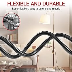 16/3 Short Extension Cord 4 FT, Black Extension