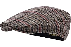 STARANCE Men Hat Wool Blend Newsboy Ivy Tweed Flat Cap