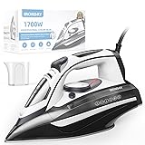 IRONDAY Steam Iron for Clothes Rapid Heating, 1700W