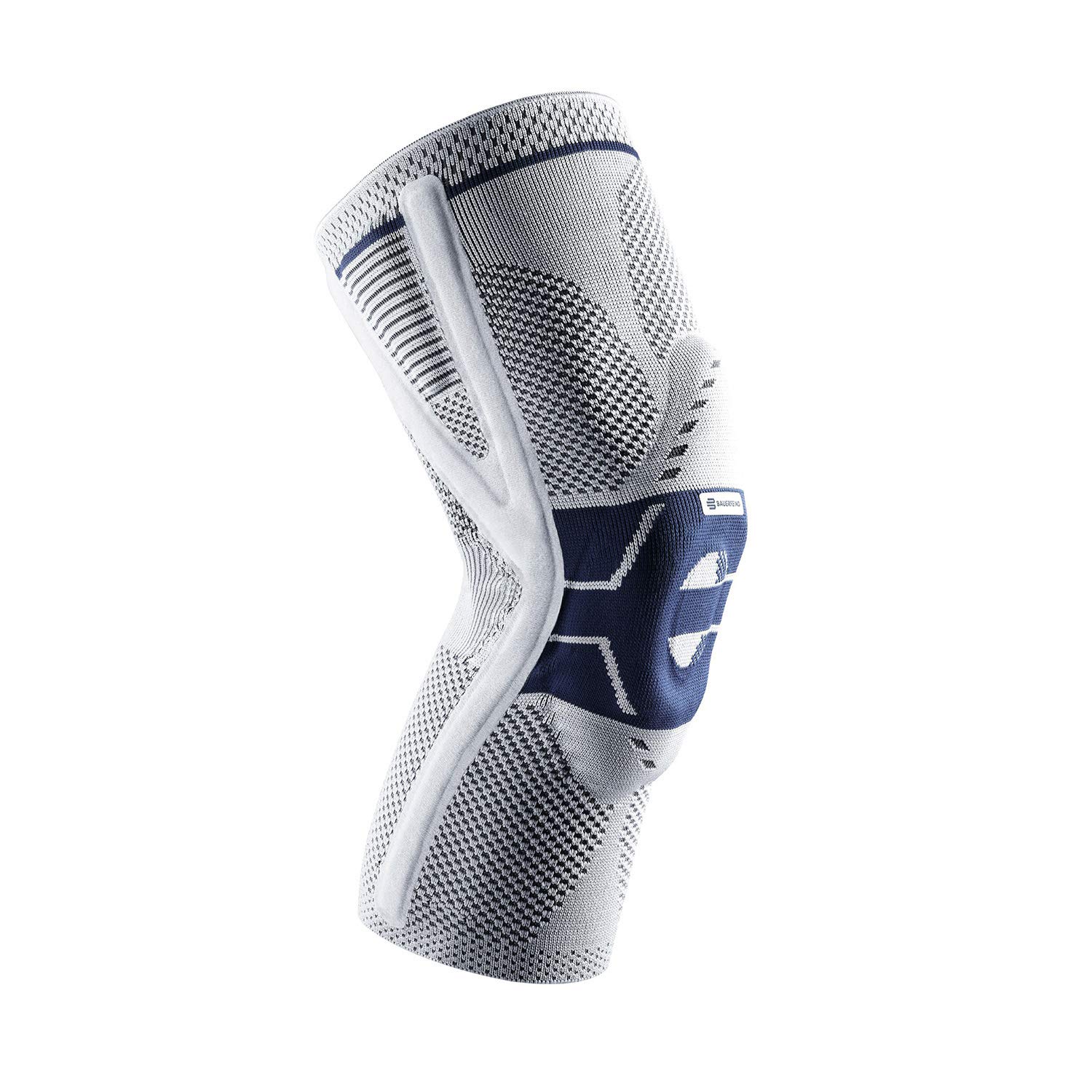 Photo 1 of Bauerfeind - GenuTrain P3 - Patella Knee Support - For Misalignment of the Kneecap - Right Knee - Size 4 - Color Titanium
