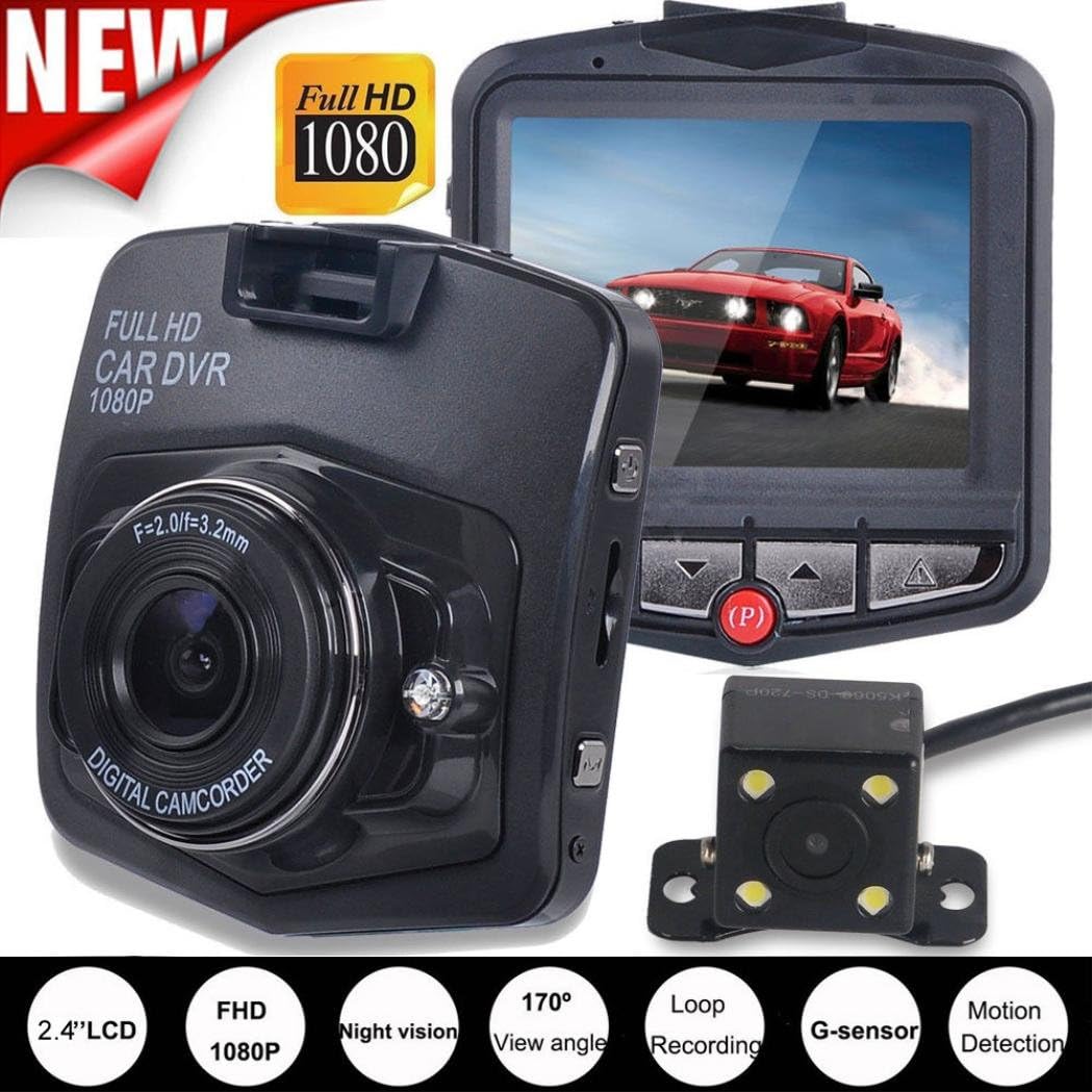 Damark 2.4'' Full HD 1080P Car DVR Vehicle Camera Video Recorder Dash Cam Night Vision Dash Camera DVRG-sensor NEW Features: