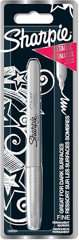 Sharpie Metallic Permanent Marker Fine Silver 1 Count