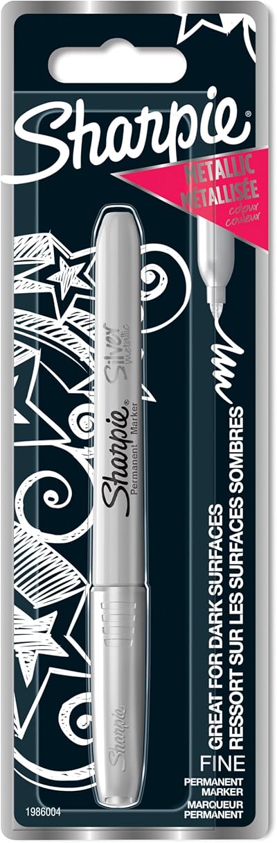 Sharpie Metallic Permanent Marker Fine Silver 1 Count